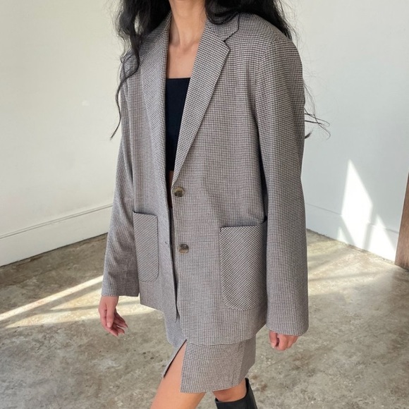 Oak and Fort Plaid Blazer - Picture 2 of 6